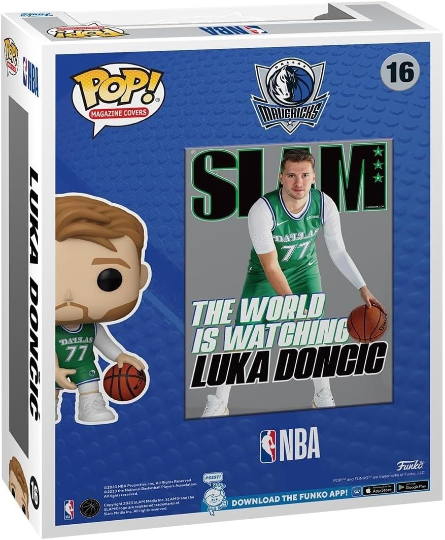 Funko Pop! NBA Cover: Slam - Luka Doncic - Vinyl-Sammelfigur - Geschenkidee - Offizielle Handelsware