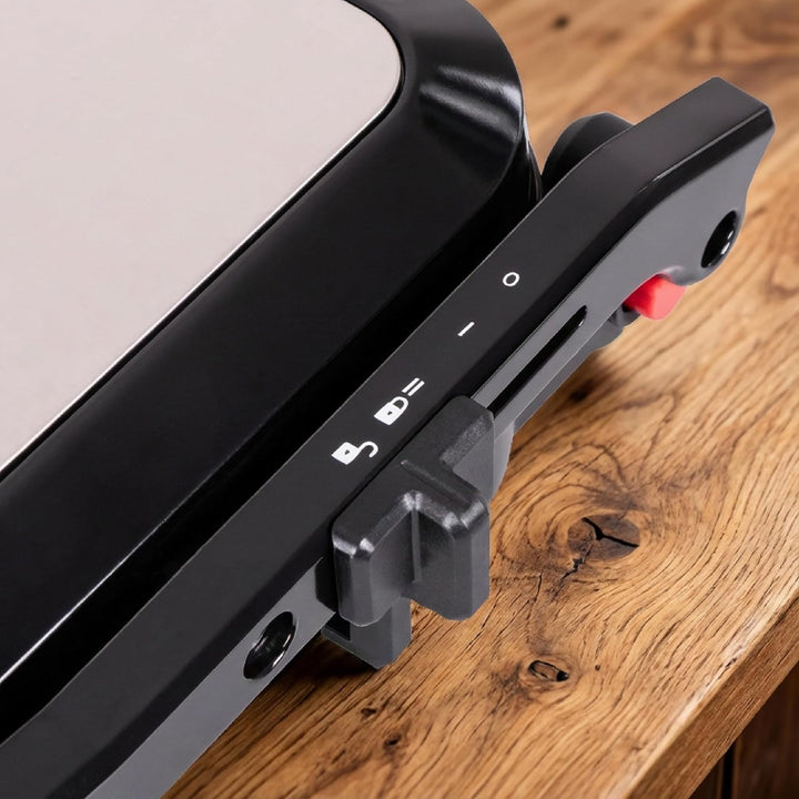 Kontaktgrill 2000W, Elektrogrill 2in1 Kontaktgrill & Tischgrill, Panini Grill mit Antihaftplatten, T