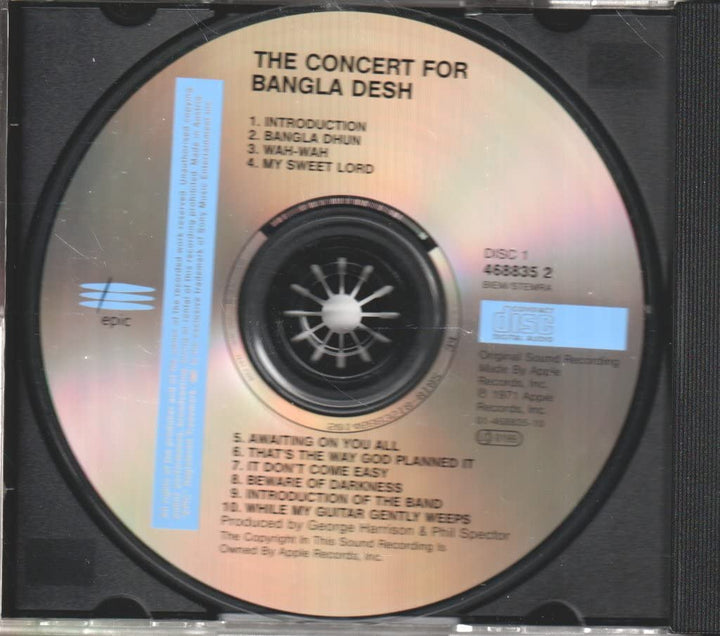 The Concert for Bangla Desh, Audio-CD
