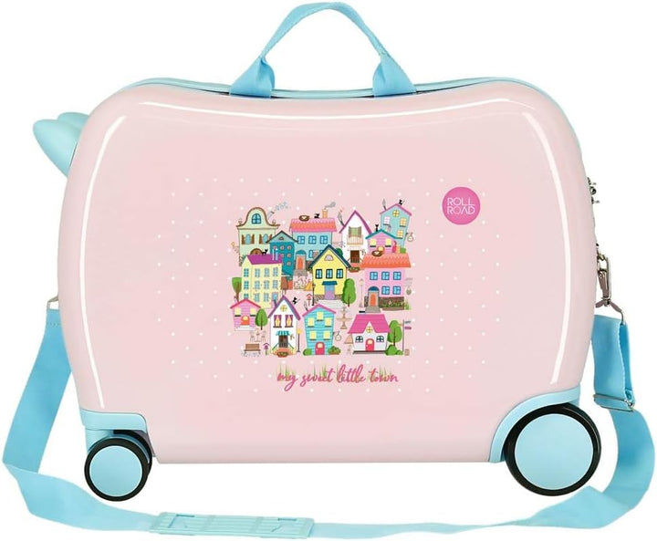 Roll Road My Little Town Kinderkoffer, Rosa, 50 x 38 x 20 cm, Hartplastik, seitlich, 34 l, 1,8 kg, 4