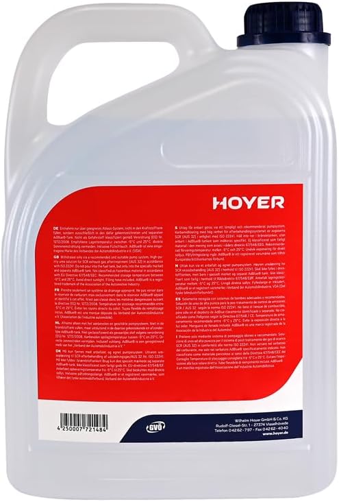 Hoyer 4 x 5 Liter StationPack AdBlue ISO 22241 mit Ausgiesser