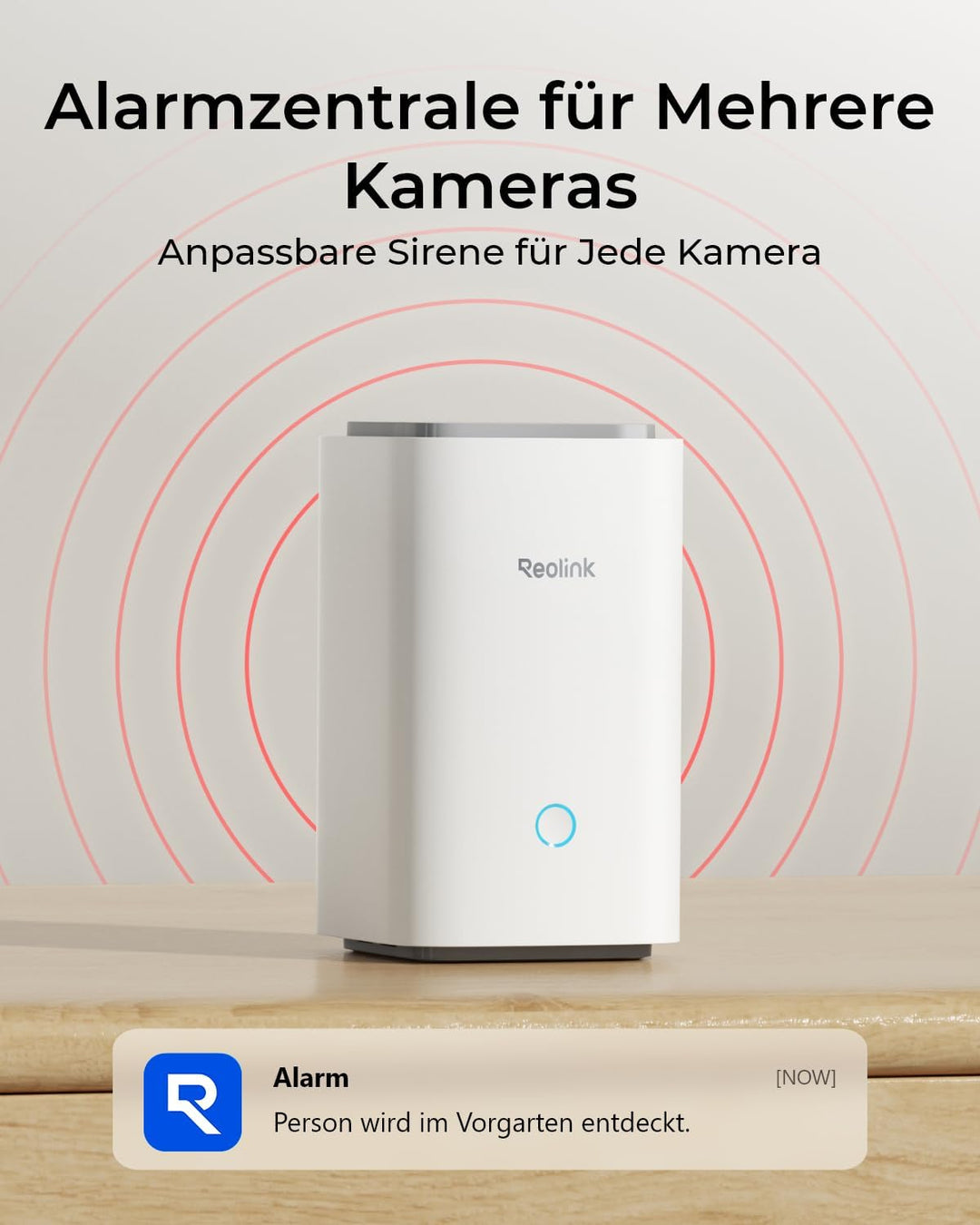 Reolink Home Hub mit 64GB microSD-Karte + 2X E1 Zoom, 4K PTZ WLAN Überwachungskamera Innen, 2,4/5 GH