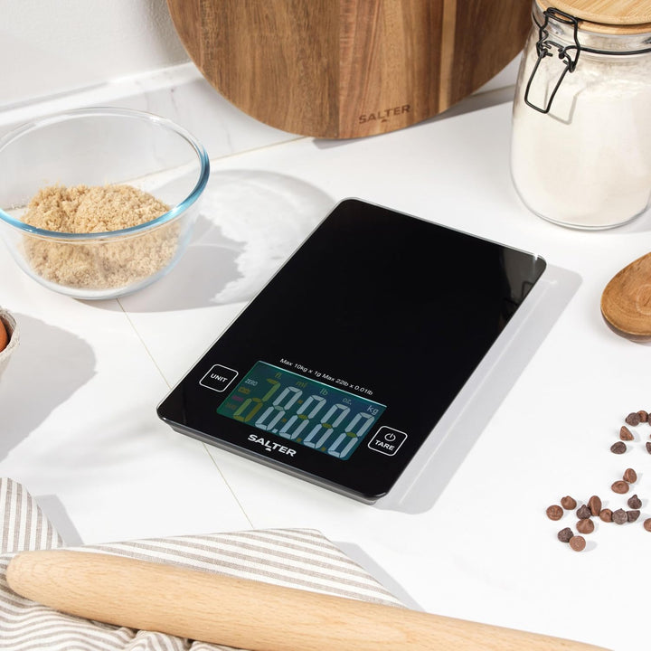 Salter Küchenwaage mit hoher Kapazität – 10 kg Kapazität, grosse Digitalanzeige, Funktion Zero, miss