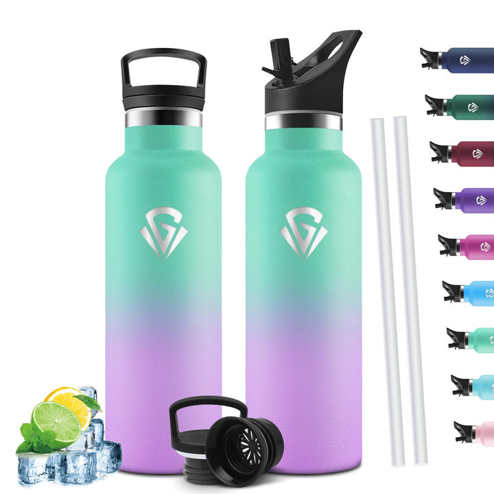 Trinkflasche 750ML BPA-Frei, Auslaufsichere Isolierflasche Doppelwandig, Wasserflasche Edelstahl mit
