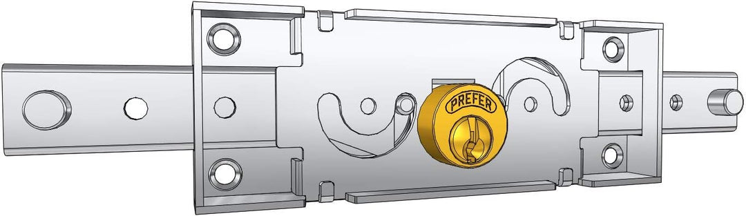 P & B DI Palumbo carmine-favorite Shutter Lock 063757 Central)