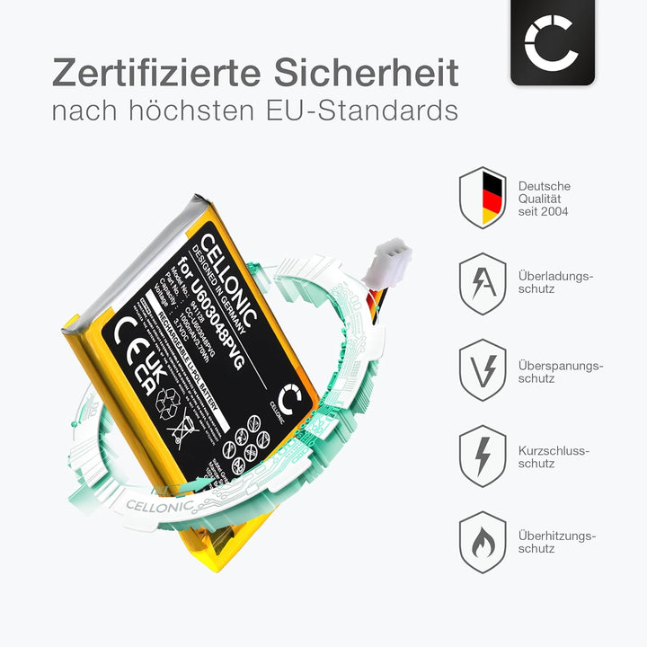CELLONIC® Ersatz Akku U603048PVG kompatibel mit Astro Gaming C40 TR Wireless Controller Ersatzakku 1