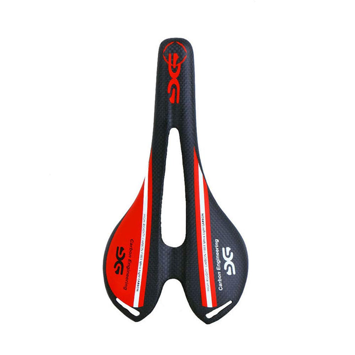 Rennradsattel MTB Kohlefaser, Ultraleicht, hohl, matt/glänzend, 3k Rot red, Rot red