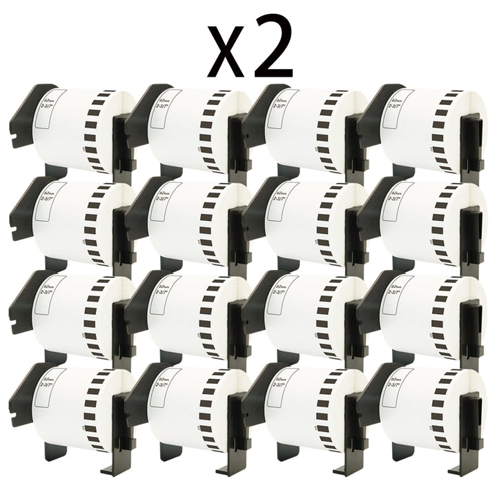 Doree 32 Rollen DK22205 62mm x 30,48m Endlosetiketten Brother QL kompatibel | 62 mm x 30,48m Endlose