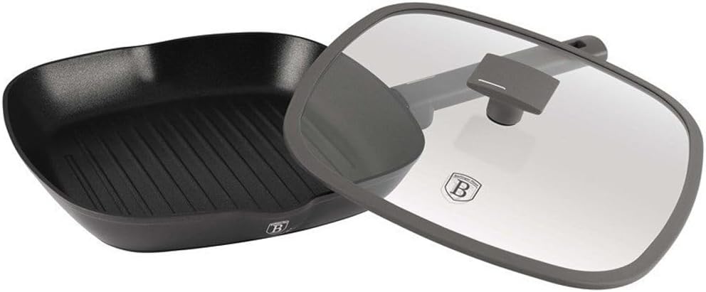 Berlinger Haus Grillpfanne mit Deckel 28 cm Anthrazit Kollektion BH-8127