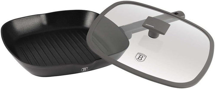 Berlinger Haus Grillpfanne mit Deckel 28 cm Anthrazit Kollektion BH-8127