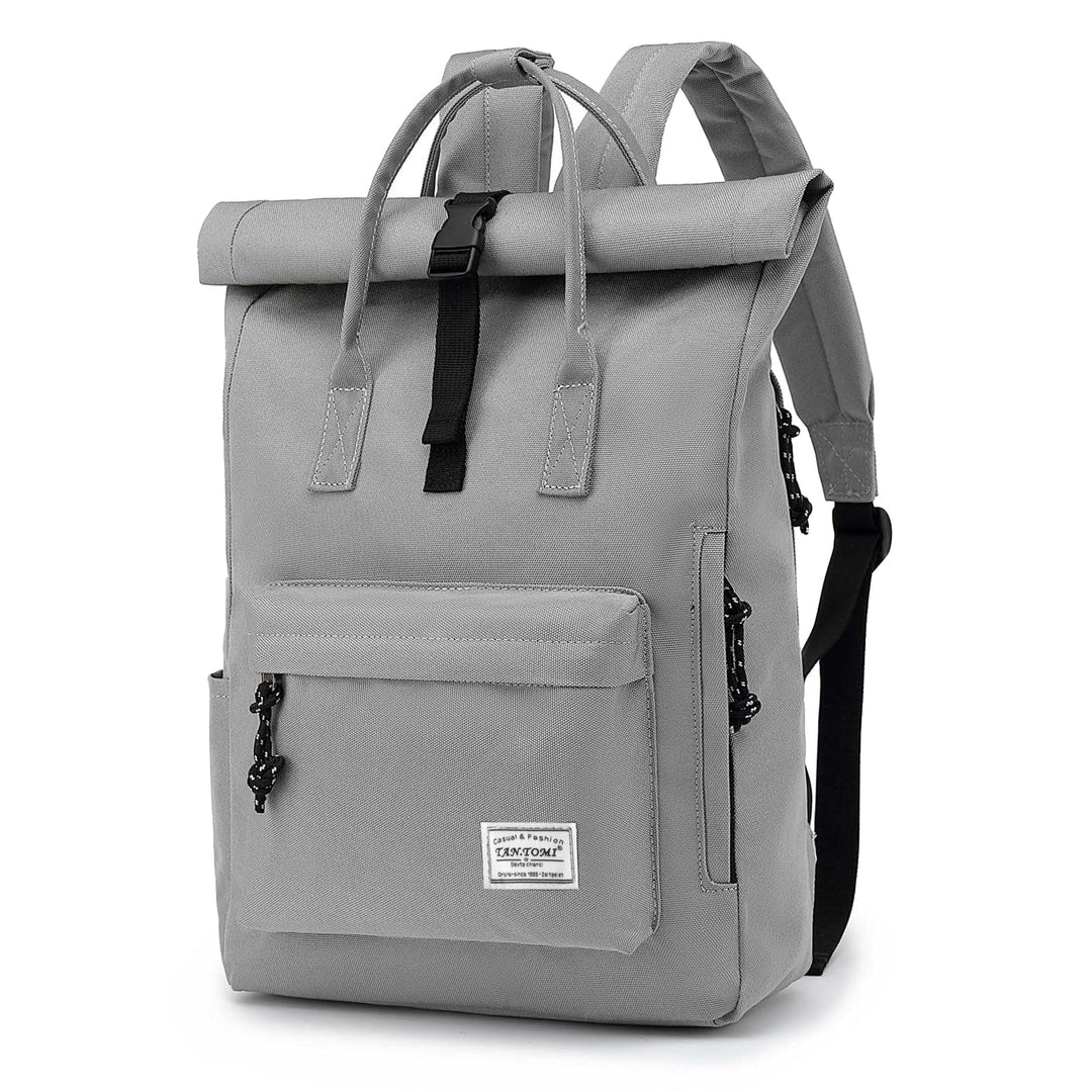 TANTOMI Laptop Rucksack, Rucksack Laptop Tasche 15,6 Zoll, Rucksack Damen und Herren weit öffenbar,