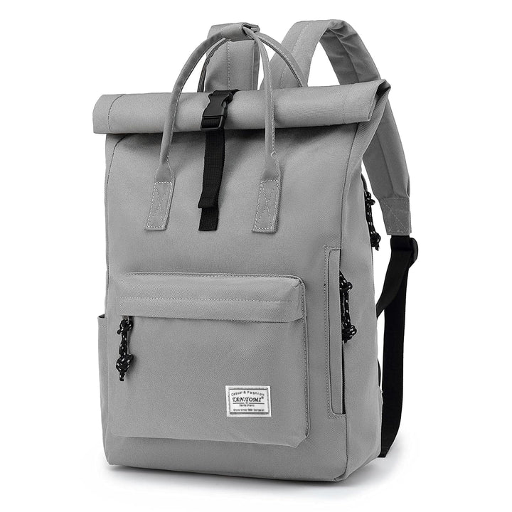TANTOMI Laptop Rucksack, Rucksack Laptop Tasche 15,6 Zoll, Rucksack Damen und Herren weit öffenbar,
