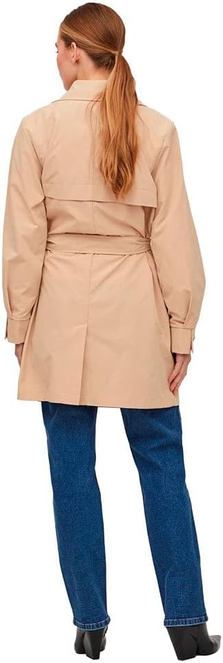 Vila Damen Vimersin Trenchcoat-Noos Mantel 36 Sesame, 36 Sesame