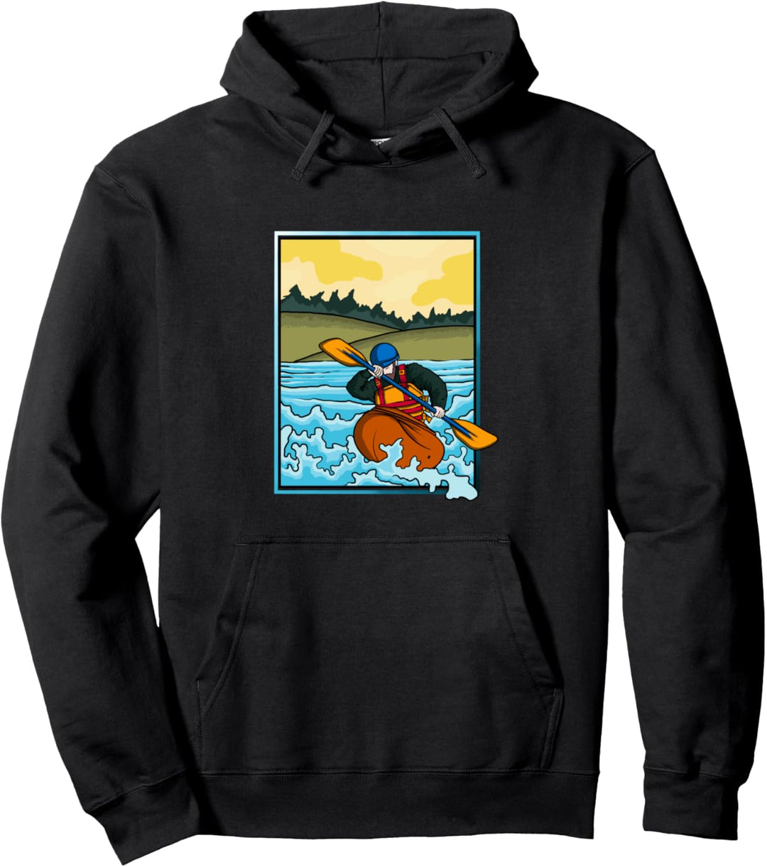 Kajak Geschenk Abenteuer Paddeln Kajak Pullover Hoodie