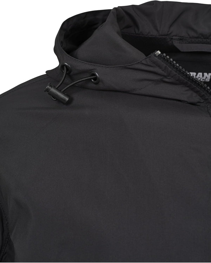 Urban Classics Herren Basic Pull Over Jacket S Schwarz, S Schwarz