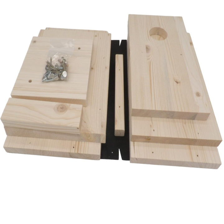 Manufaktur Martinshof Vogelhaus Nistkasten Kohlmeise 32 mm Bausatz Natur Fichtenholz