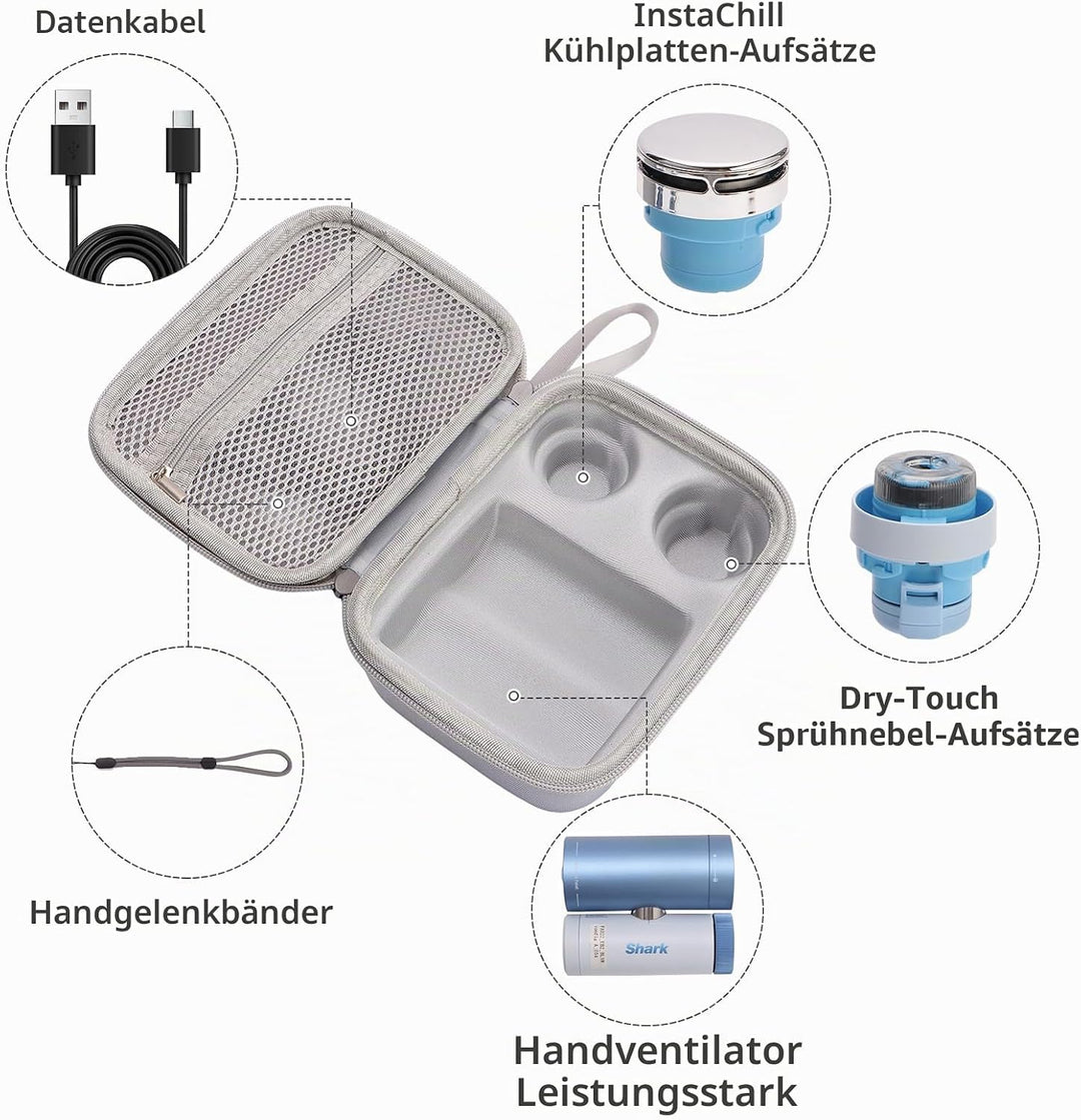 Hartschalen-Tragetasche, kompatibel mit Shark ChillPill, Hartschalen-Reiseetui kompatibel mit Shark