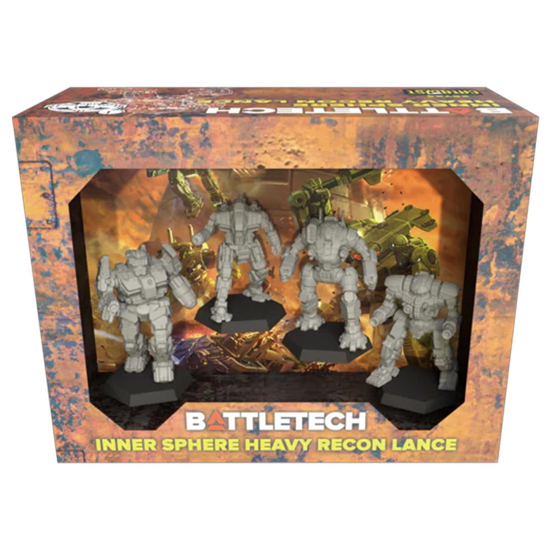 Catalyst Game Labs BattleTech | Miniatures | Inner Heavy Recon Lance | Expansion | Miniature Game Ag