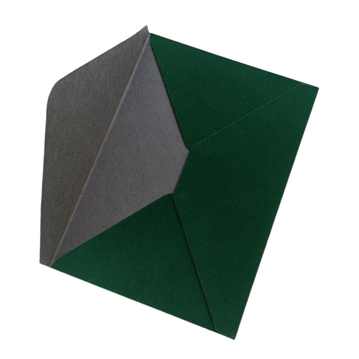 MillaSaw Samtige Hochzeitsumschläge 13,5 x 19,5 cm für Einladungen, dunkelgrün, 20 Stück, dunkelgr&#