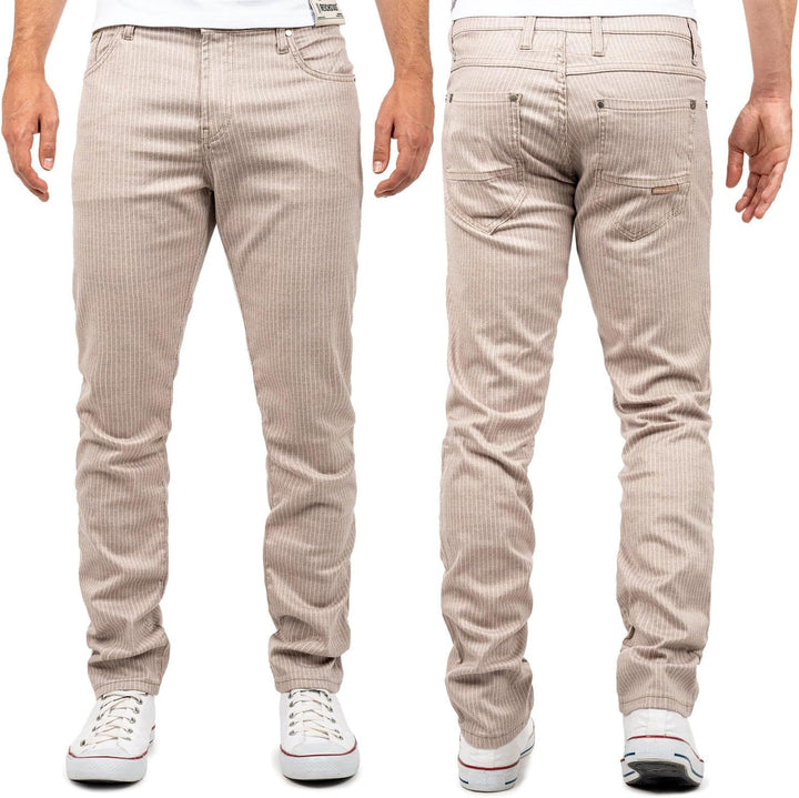 Cipo & Baxx Herren Slim Fit Hose Stoffhose im modernen Look 31W / 32L Beige - 02, 31W / 32L Beige -