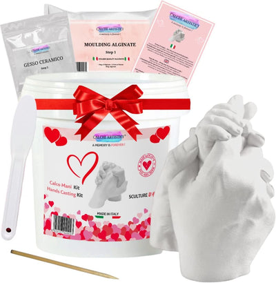 Gipsabdruck Set Hand und fuss 3D Handabdruck Set Kind Erwachsene Paar 2 hände 3D abdruckset. Valenti