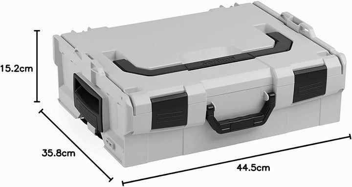 Bosch Sortimo L BOXX 136 3er Set | Grösse 2 grau | Werkzeugkoffer Kunststoff | Professioneller Werkz