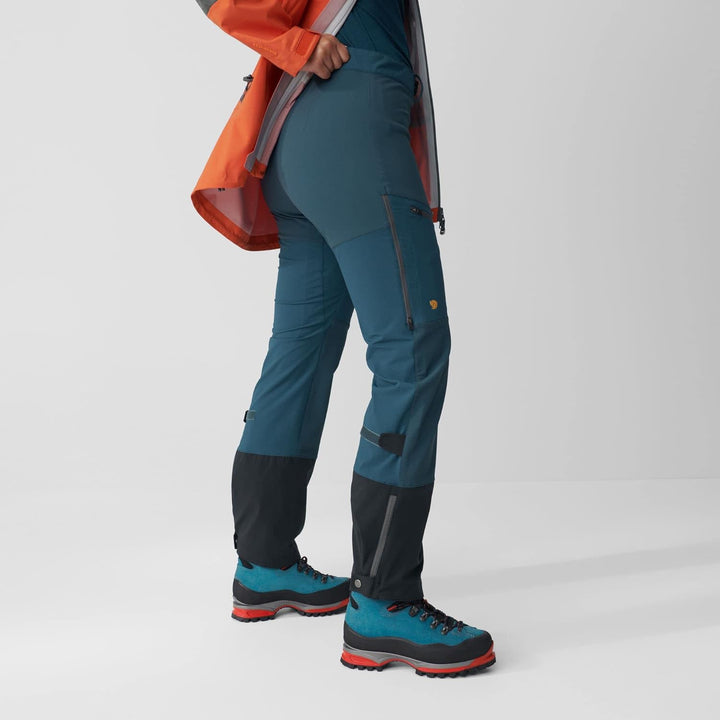 FJALLRAVEN Damen Bergtagen Touring Trousers W Hose 48 Bergblau, 48 Bergblau