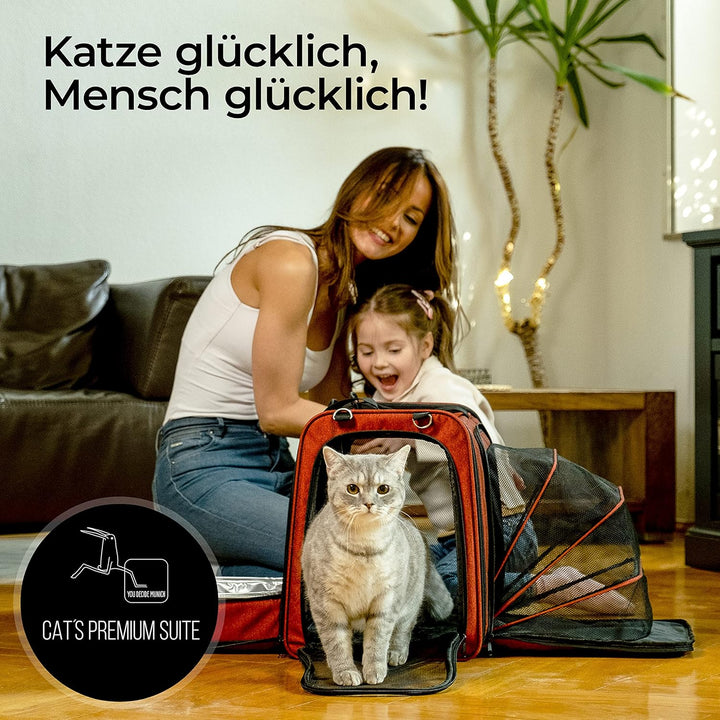 YOU DECIDE MUNICH Katzentransportbox [mit Katzenklo] Katzentransporttasche Katzentasche auch grosse