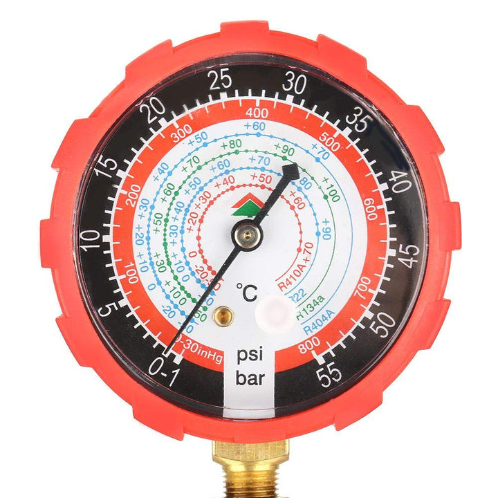 Manometer für Verteiler, Manometer für Klimaanlagen und Ventil 800psi 55kgf / cm² Passend für Kältem