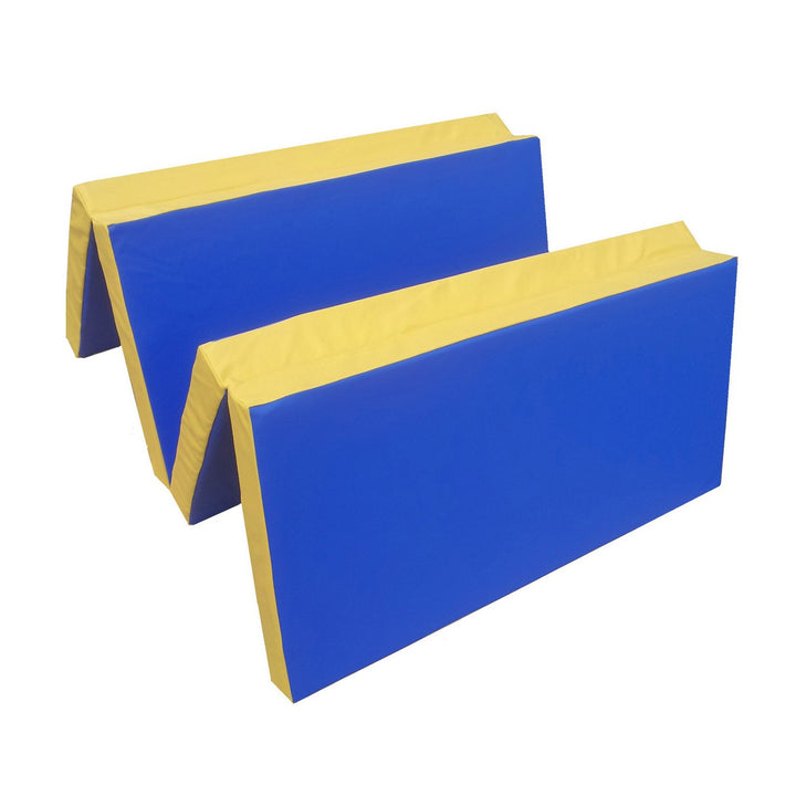 Turnmatte Kinder 200x100x8 cm, Klappbare Weichbodenmatte, Gymnastikmatte für Turnen und Training, ru