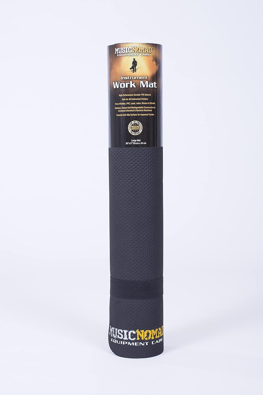 MusicNomad MN208 Premium Instrument Work Mat, 17" x 36" Einzelbett, Einzelbett