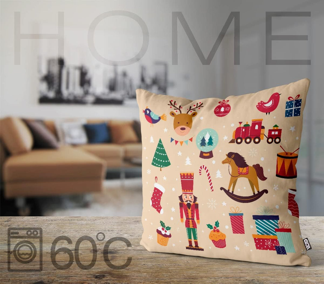 VOID 1 Kissenbezug Kissenhülle Sofakissen Kissen Deko Weihnachten Winter Weihnachtsdeko, Kissen Grös