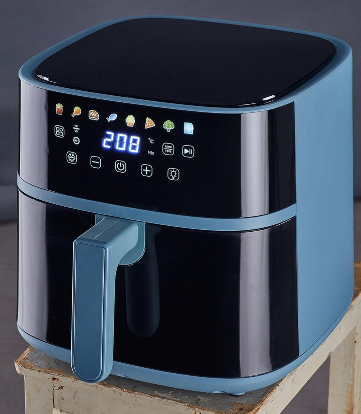 Tognana Iridea, Heissluftfritteuse 6L, doppelte Heizspirale, digitales Display, Timer, 80-200°C, Fen