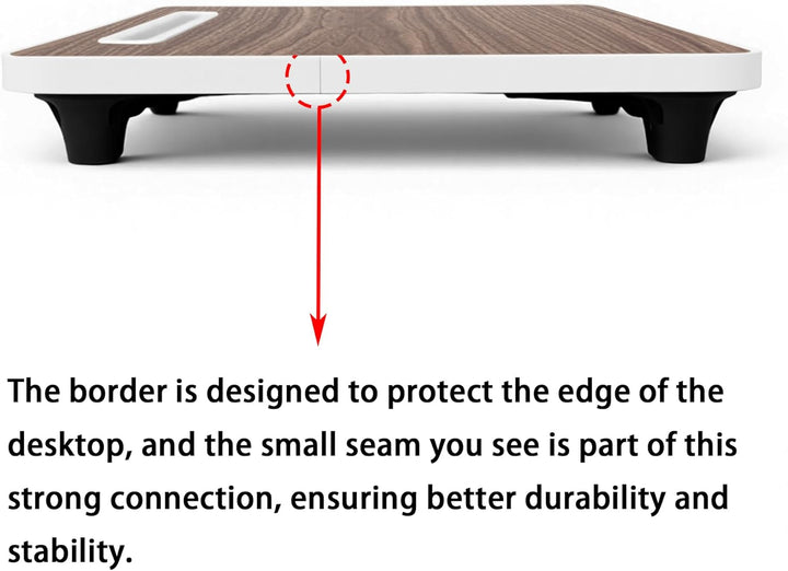 Small Laptop Bett Schreibtisch, Laptoptisch 48 × 30 cm für Frühstück im Bett, Arbeit, Homeoffice, La