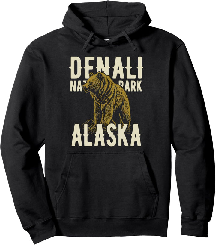 Denali Nationalpark Alaska USA Bär Design Pullover Hoodie