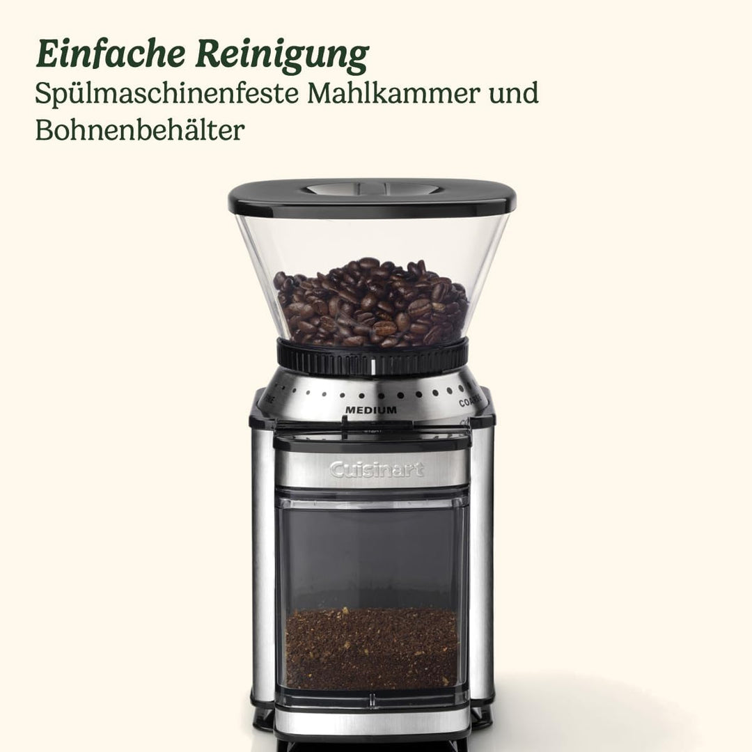 Cuisinart Kaffeemühle | Kaffeemühle für zu Hause | 4-18 Tassen | 18 Mahlgradeinstellungen | verschie