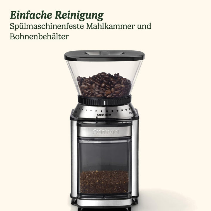 Cuisinart Kaffeemühle | Kaffeemühle für zu Hause | 4-18 Tassen | 18 Mahlgradeinstellungen | verschie