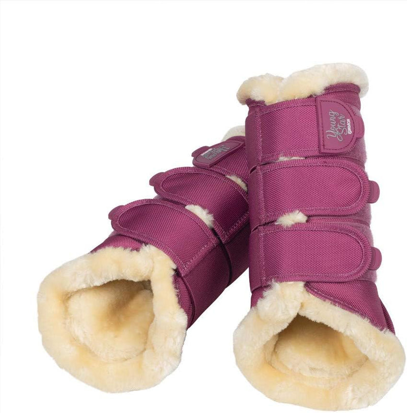 Eskadron - Soft Gamaschen FAUXFUR - Young Star pink L, pink L