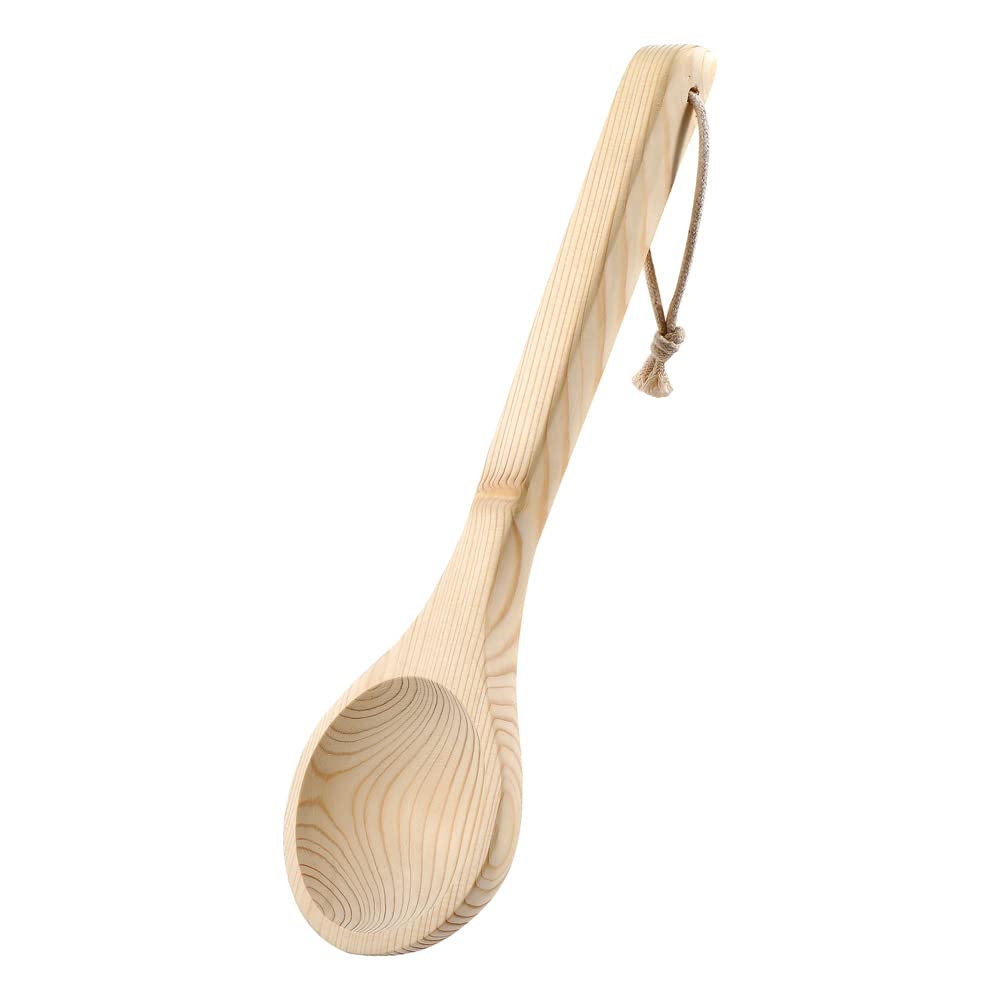 Saunaaufguss Kelle Saunakelle aus Kiefernholz ca. 38 cm lang