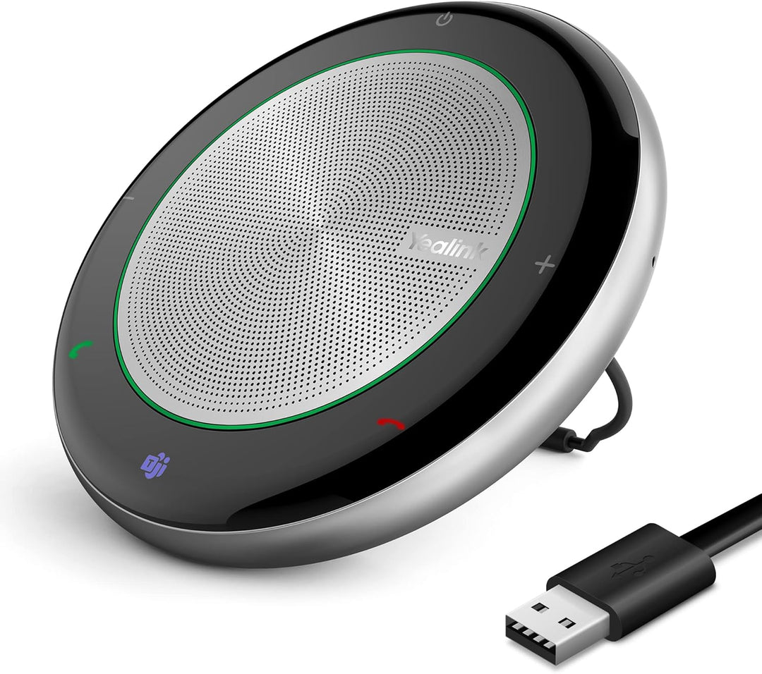 Yealink CP700 Bluetooth KonferenzLautsprecher mit Mikrofon Teams Zertifiziert, tragbare USB-A Konfer