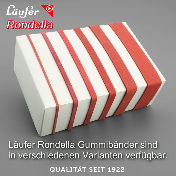 Läufer 51641 Rondella Gummibänder 150 x 4 mm, Durchmesser 100 mm, 4 mm breite Gummiringe, 1 kg Schac