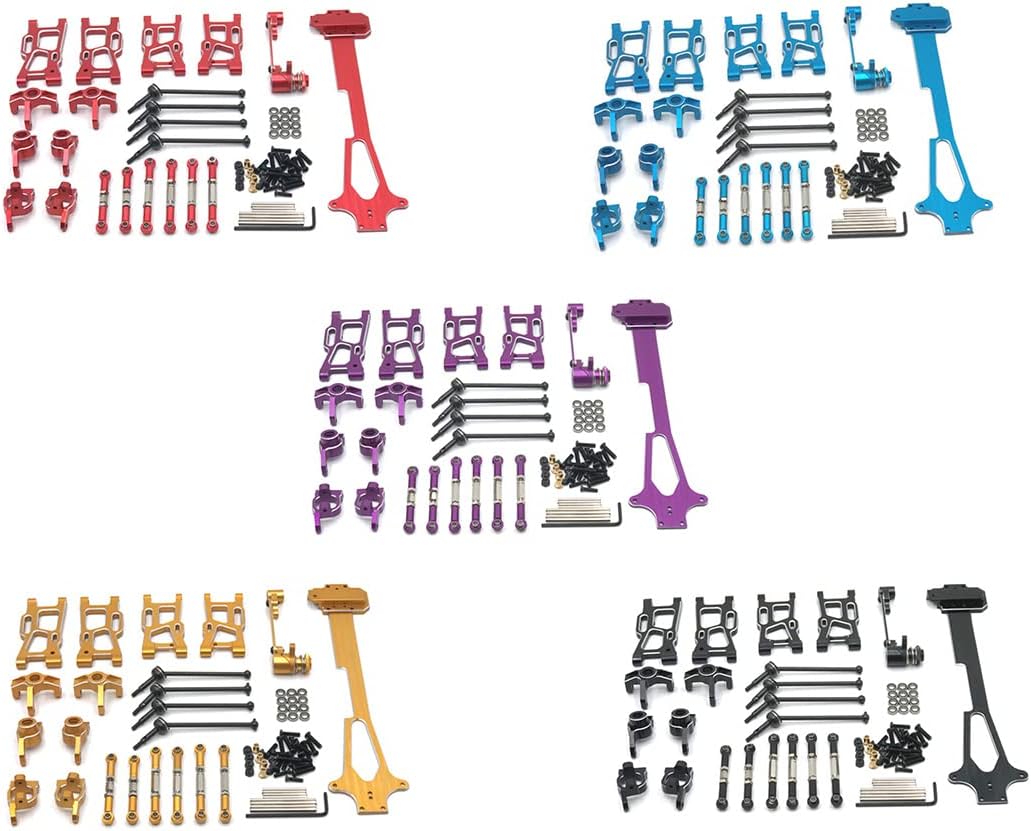 Yuikome Metall-Upgrade-ZubehöR-Modifikationskits für 144001 144002 144010 124017 124018 124019 RC-Up