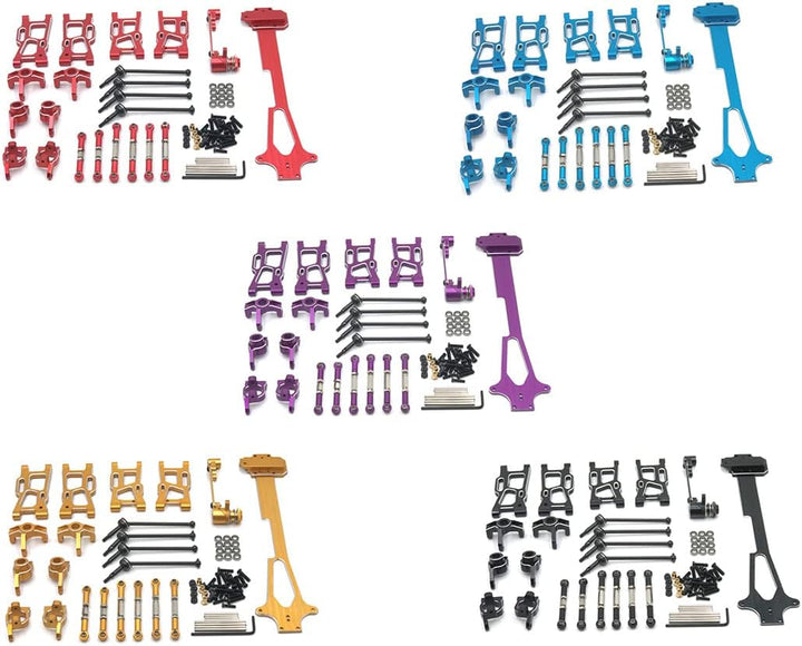 Yuikome Metall-Upgrade-ZubehöR-Modifikationskits für 144001 144002 144010 124017 124018 124019 RC-Up