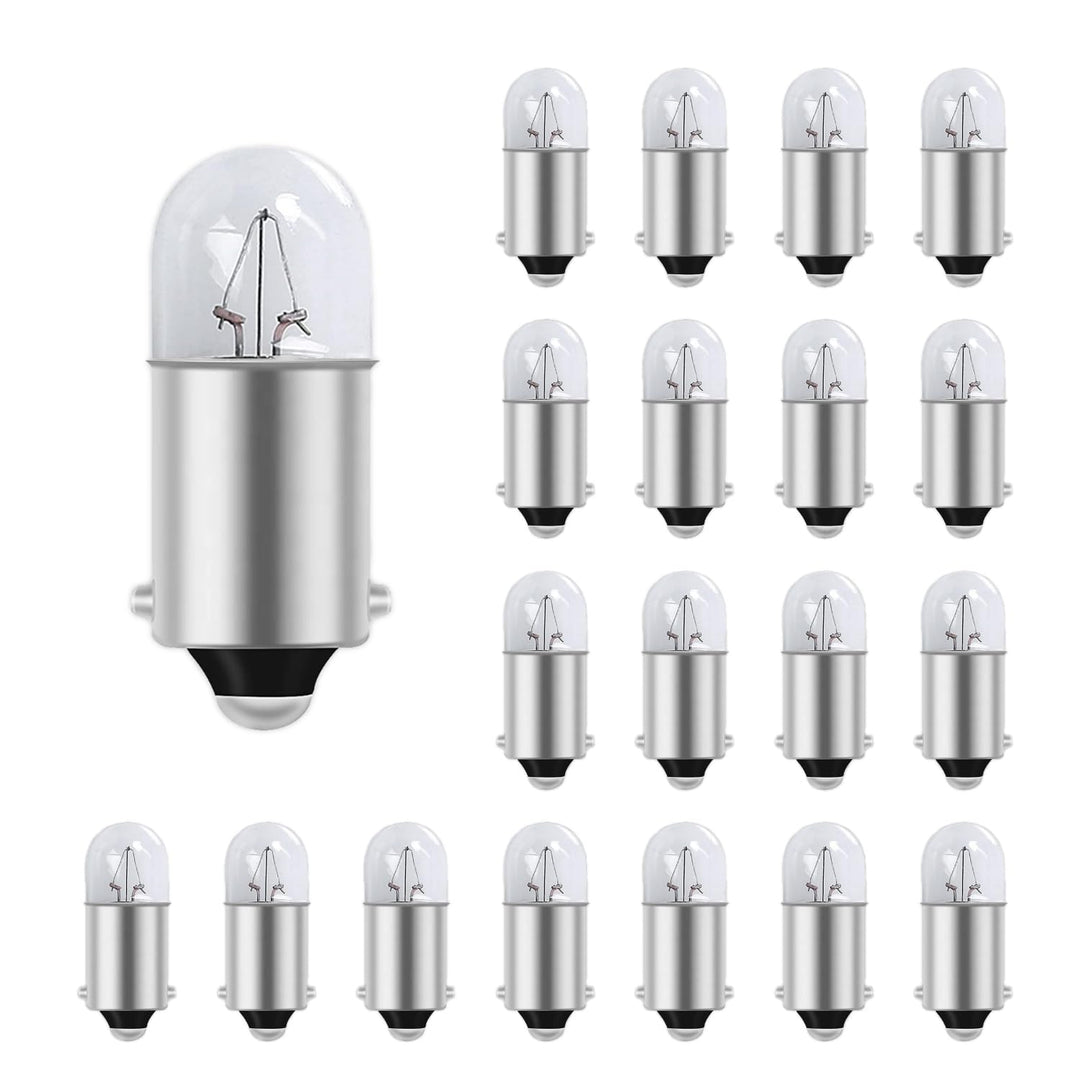 20x T4W BA9s Glühbirnen 12V 4W Metallsockel Halogen Lampen für Standlicht Kennzeichenbeleuchtung und