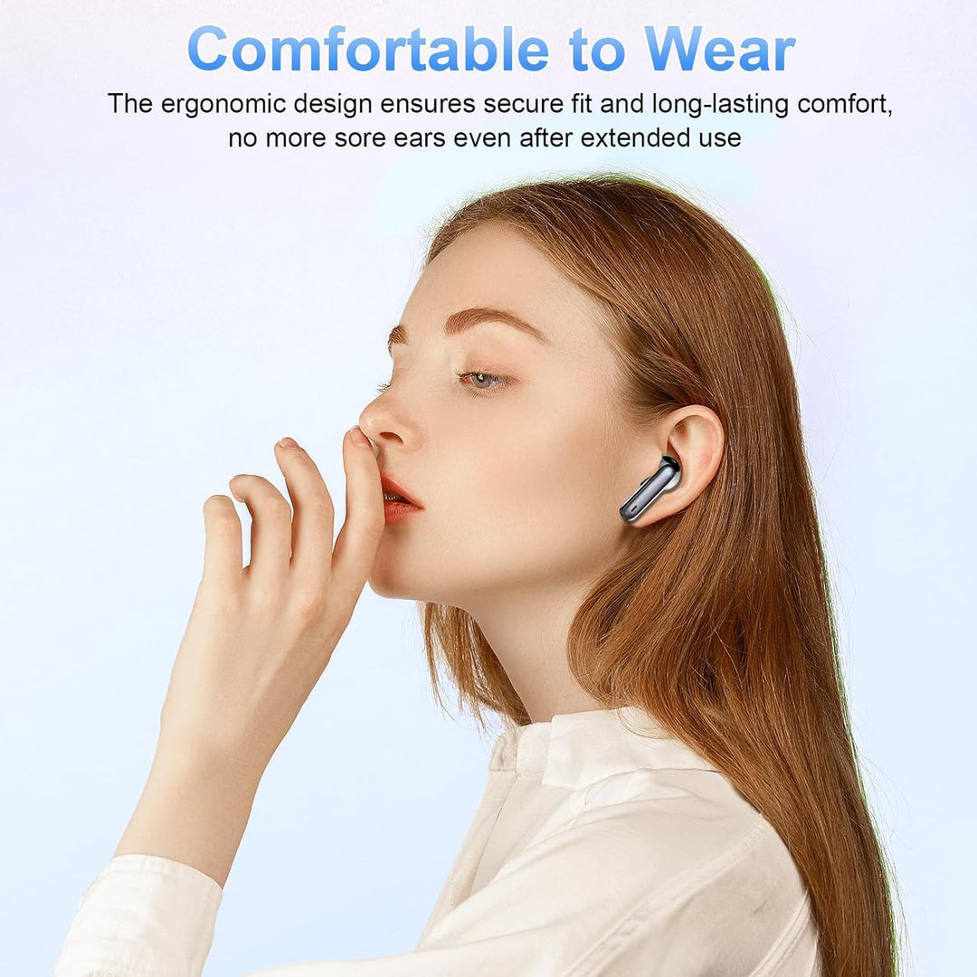 Bluetooth Kopfhörer, Kopfhörer Kabellos Bluetooth 5.4 In Ear Kopfhörer mit 4 ENC Noise Cancelling Mi