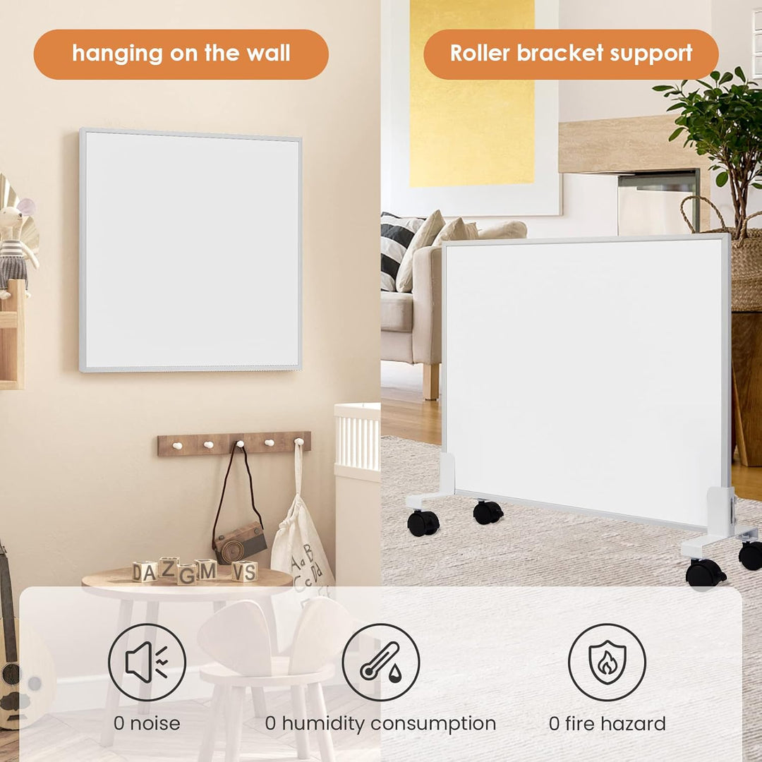 Infrarotheizung 400 Watt, Infrarotheizung Wandmontage bis 120 Grad Celsius für 4-10㎡ - 1-3 Min auf B