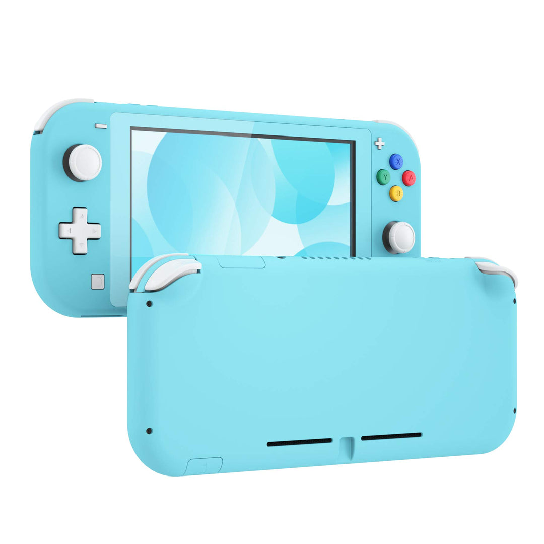 eXtremeRate Full Case Shell für Switch Lite Console, DIY-Ersatz Hülle Gehäuse & Tasten & Schutzfolie