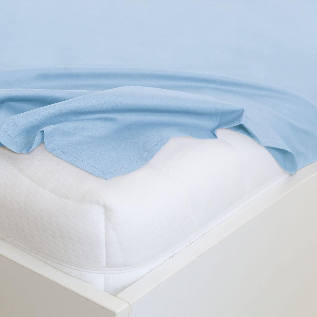 TRAUMSCHLAF Edel-Linon Bettlaken Haustuch Aqua, 220x260 cm Aqua 220x260 cm, Aqua 220x260 cm