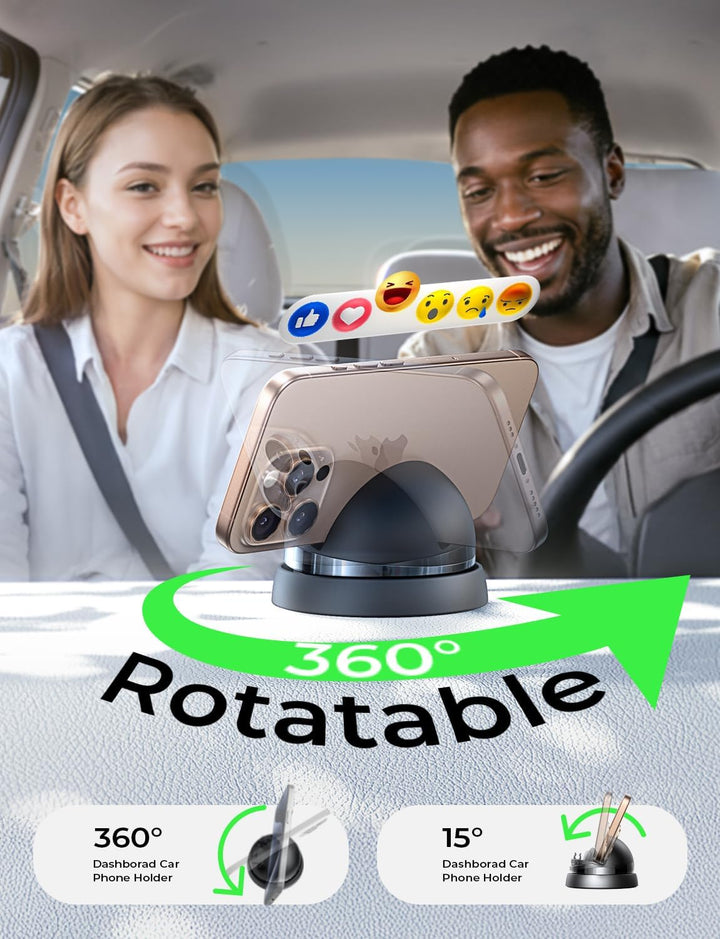 LISEN Handyhalterung Auto Handyhalterung 360° [ 2024 Einfach zu Benutzen ] Handy Halterung Auto Arma
