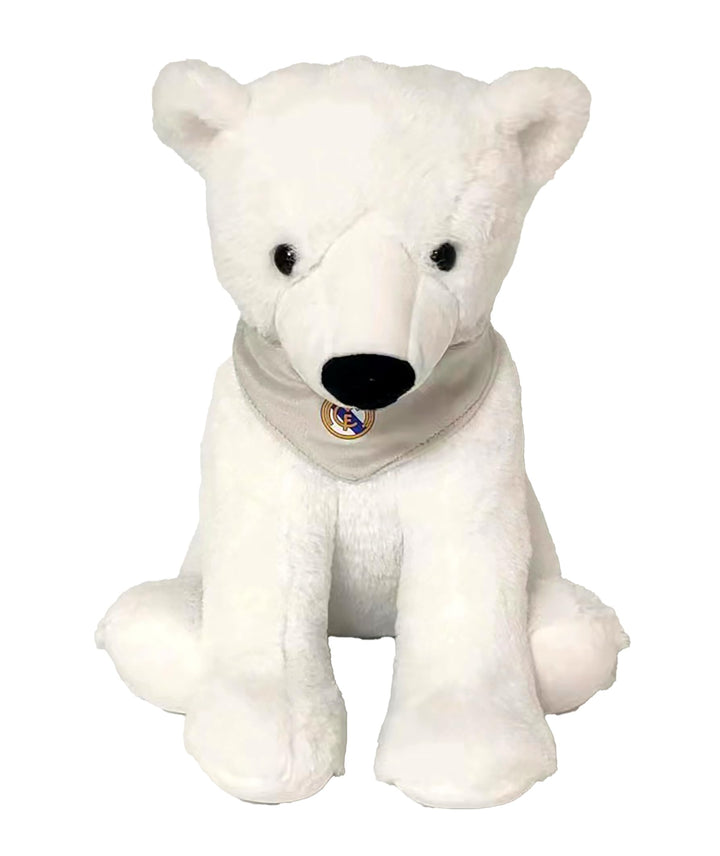 CyP Brands Real Madrid Plüschpuppe, Eisbär, 30 cm, Weiss, offizielles Produkt